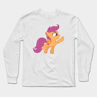 Scootaloo hoof bump Long Sleeve T-Shirt